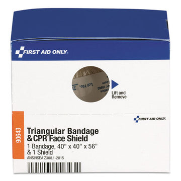 First Aid Only™ Triangular Sling-bandage And Cpr Mask, 2 Pieces freeshipping - TVN Wholesale